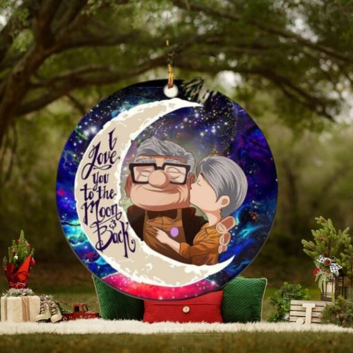 Up Couple Love You To The Moon And Back 2023 Holiday Gifts Custom Name Christmas Ornament