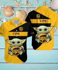 Ups 3D Baby Yoda Hawaiian Shirt Men And Women Gift