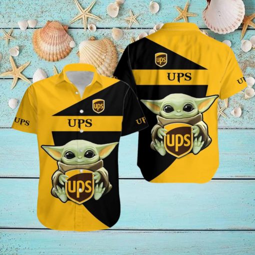 Ups 3D Baby Yoda Hawaiian Shirt Men And Women Gift