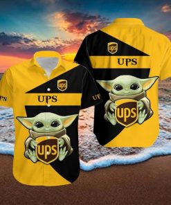 Ups 3D Baby Yoda Hawaiian Shirt Men And Women Gift