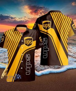 Ups Logo Yellow And Black Hawaiian Shirt For Men And Women