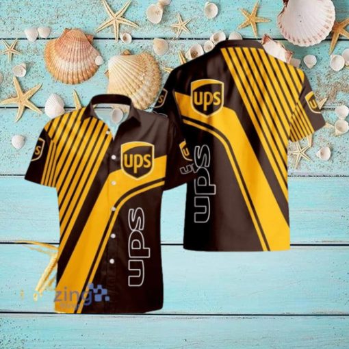 Ups Logo Yellow And Black Hawaiian Shirt For Men And Women