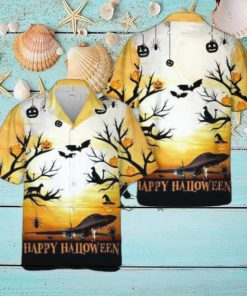 Us Air Force 357th Fighter Squadron A 10c Warthog Happy Halloween Hawaiian Shirt