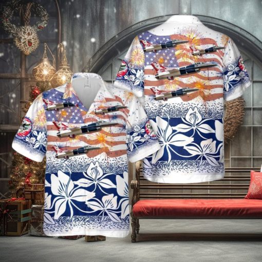 Us Air Force F 16 Fighting Falcon 457Th Fighter Squadron, 4Th Of July Trendy Hawaiian Shirt