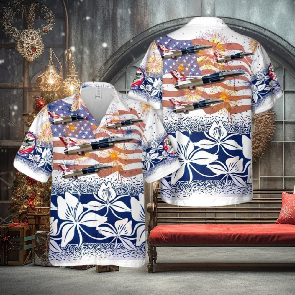 Us Air Force F 16 Fighting Falcon 457Th Fighter Squadron, 4Th Of July Trendy Hawaiian Shirt Us Air Force F 16 Fighting Falcon 457Th Fighter Squadron, 4Th Of July Trendy Hawaiian Shirt