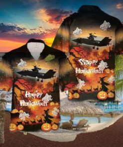 Us Air Force F 35 Happy Halloween Hawaiian Shirt