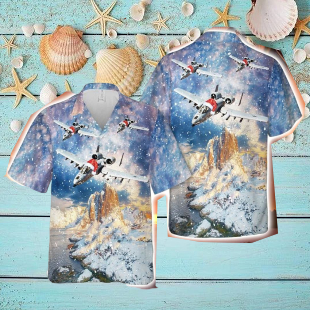 Us Air Force Fairchild Republic A 10 Thunderbolt Ii Christmas Confident Button Down Hawaiian Shirt Us Air Force Fairchild Republic A 10 Thunderbolt Ii Christmas Confident Button Down Hawaiian Shirt