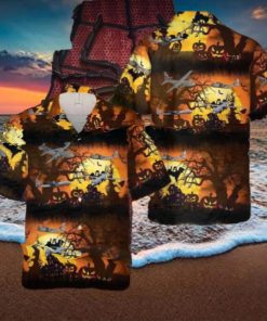 Us Air Force Lockheed C 130 Hercules Halloween Hawaiian Shirt