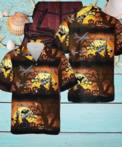 Us Air Force Lockheed C 130 Hercules Halloween Hawaiian Shirt