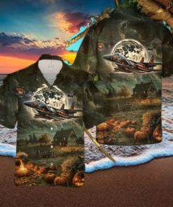 Us Air Force Mcdonnell Douglas F 15 Eagle Halloween Hawaiian Shirt