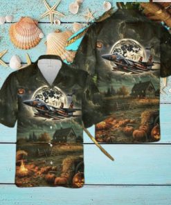 Us Air Force Mcdonnell Douglas F 15 Eagle Halloween Hawaiian Shirt