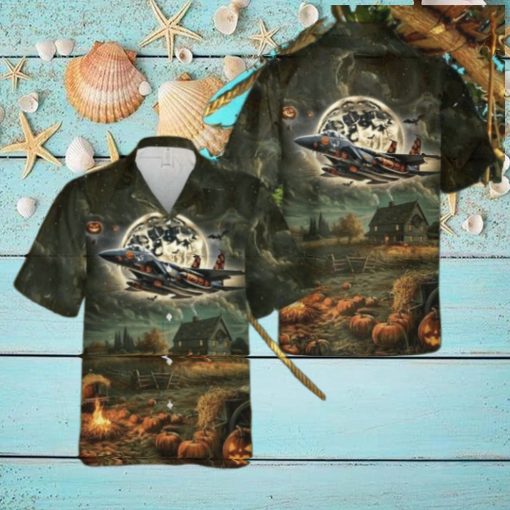 Us Air Force Mcdonnell Douglas F 15 Eagle Halloween Hawaiian Shirt