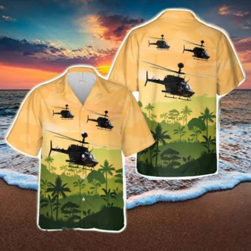 Us Army 82nd Airborne Oh 58d Kiowa Warrior Aloha Hawaiian Shirt US Army Beach Shirt Gift