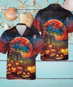 Us Army Boeing Ch 47 Chinook Halloween Hawaiian Shirt