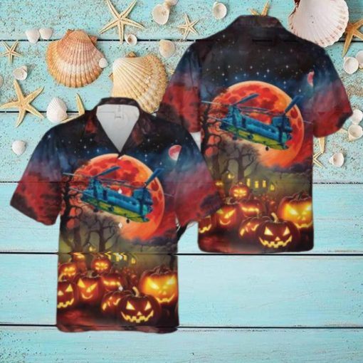 Us Army Boeing Ch 47 Chinook Halloween Hawaiian Shirt