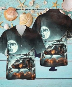 Us Army Helicopter Halloween Hawaiian Shirt