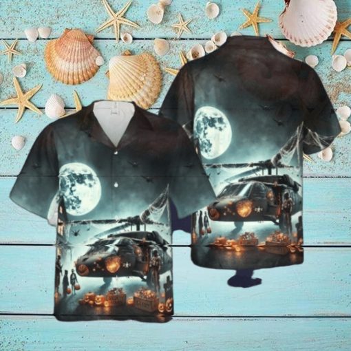 Us Army Helicopter Halloween Hawaiian Shirt