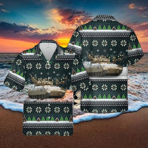 Us Army M2a3 Bradley Christmas Hawaiian Shirt