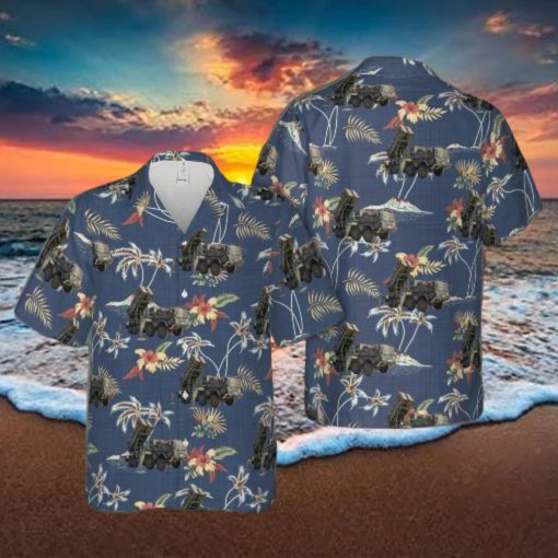 Us Army Mim 104 Patriot Surface to air Missile System Hawaiian Shirt