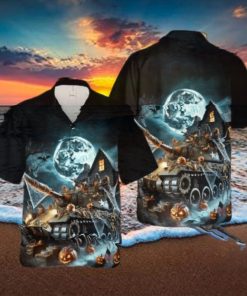 Us Army Tank Halloween Hawaiian Shirt