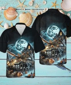 Us Army Tank Halloween Hawaiian Shirt