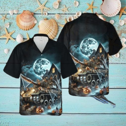 Us Army Tank Halloween Hawaiian Shirt