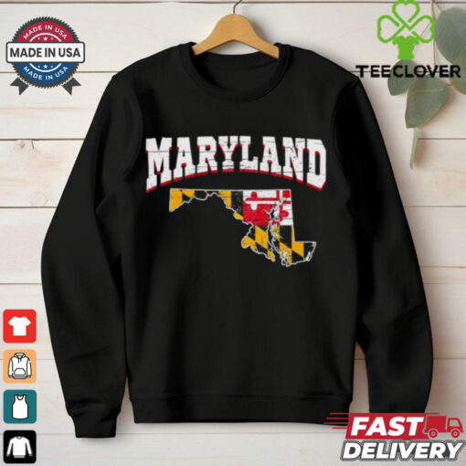 Us Citizen Proud America State Flag Land Map Maryland hoodie, sweater, longsleeve, shirt v-neck, t-shirt