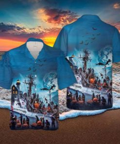 Us Coast Guard Halloween Hawaiian Shirt