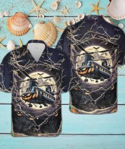 Us Marine Corps Ch 46 Sea Knight Halloween Hawaiian Shirt