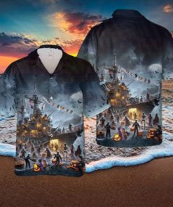 Us Navy Ships Halloween Hawaiian Shirt