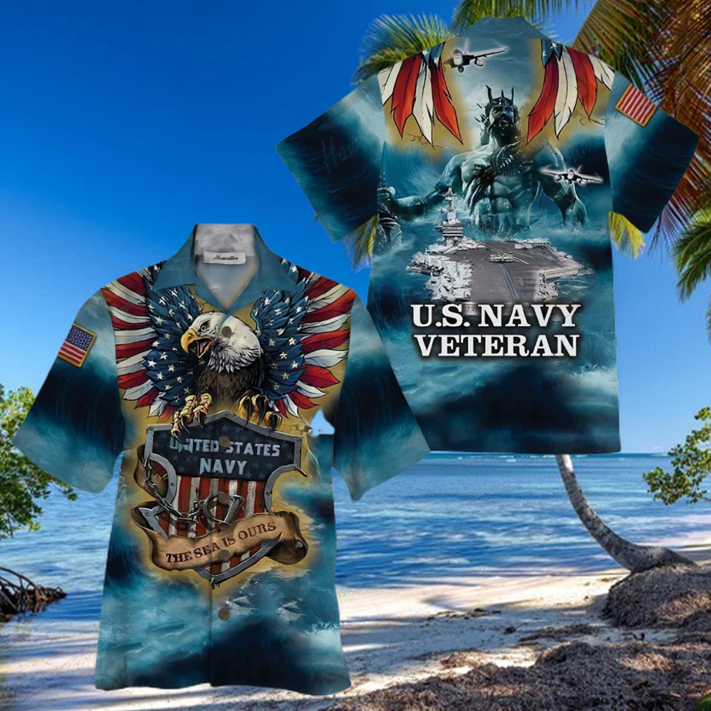 Us Navy Veteran Colorful High Quality Unisex Hawaiian Shirt