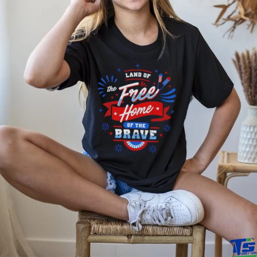 Usa 4th of july land of the free shirt