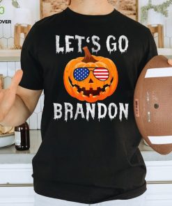 Usa Sunglasses Pumpkin – Let’s Go Brandon Halloween V Neck T Shirt