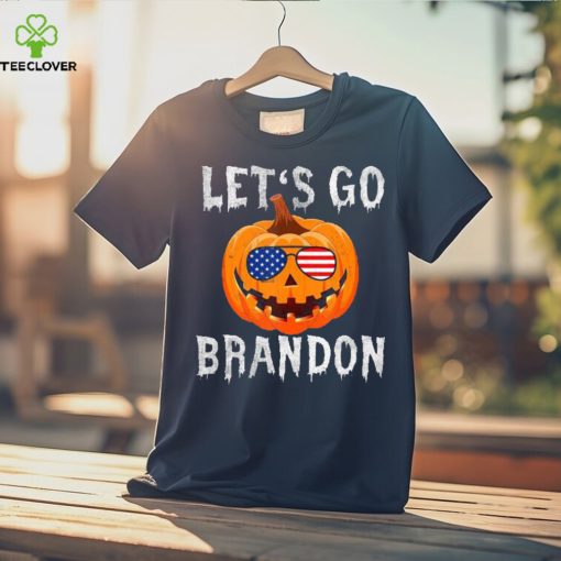 Usa Sunglasses Pumpkin – Let’s Go Brandon Halloween V Neck T Shirt