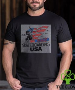 Usa shred it skateboarding 2024 shirt