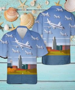 Usaf 1st Airborne Command Control Squadron Boeing E 4 Hawaiian Shirt