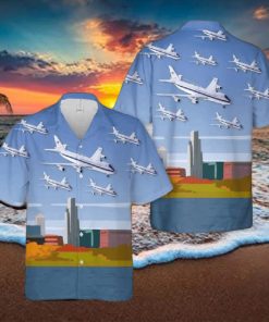 Usaf 1st Airborne Command Control Squadron Boeing E 4 Hawaiian Shirt