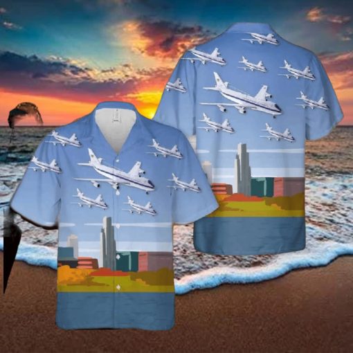 Usaf 1st Airborne Command Control Squadron Boeing E 4 Hawaiian Shirt