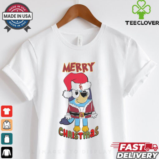 Usc Trojans Bluey Merry Christmas 2024 Shirt