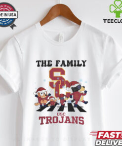 Usc Trojans X Family Bluey Merry Christmas 2024 Shirt
