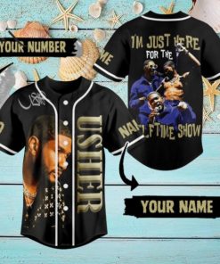 Usher I’m Just Here For The Halftime Show Custom Baseball Jersey