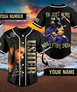 Usher I’m Just Here For The Halftime Show Custom Baseball Jersey