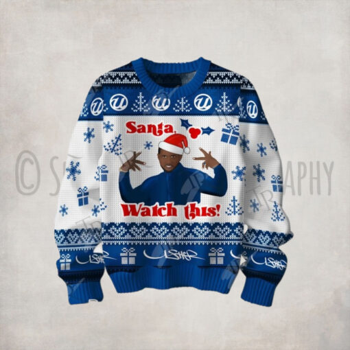 Usher Santa Watch This Christmas Sweater