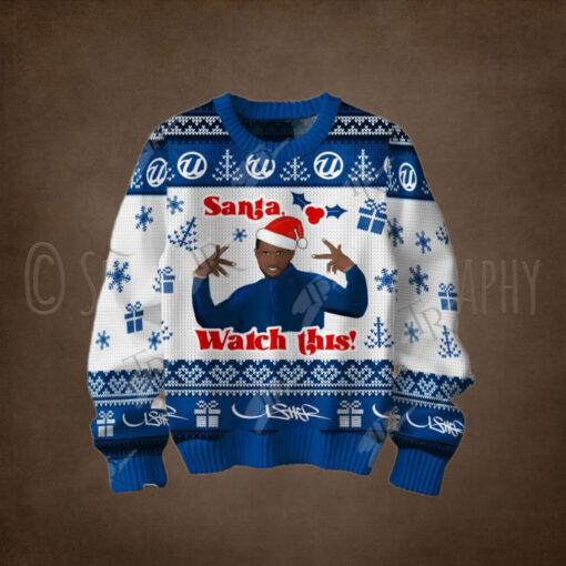 Usher Santa Watch This Christmas Sweater
