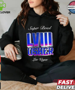 Usher Super Bowl LVIII Las Vegas logo shirt