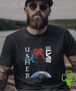 Usher Super Bowl Lviii Collection Mitchell Ness Worldwide T Shirt