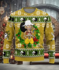 Usopp One Piece Anime Ugly Christmas Sweater, Custom Sweatshirt Apparel