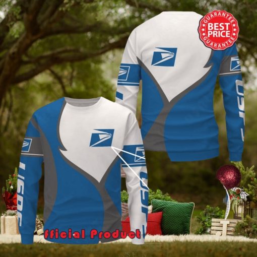 Usps Logo Design Trending Ugly Christmas Sweater