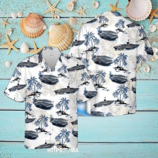 Uss Theodore Roosevelt (cvn 71) 4th Of July Hawaiian Shirt