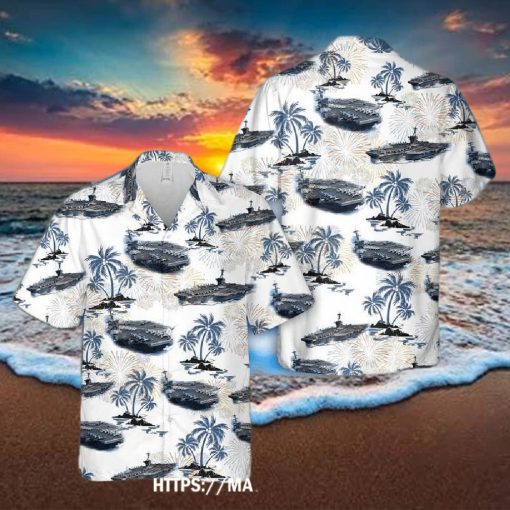 Uss Theodore Roosevelt (cvn 71) 4th Of July Hawaiian Shirt